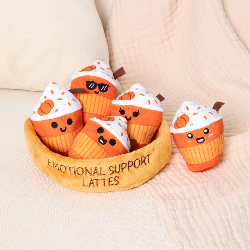 Emotional Support Lattes by Relatable, Fall Plushies Stuffed Animal Toy, Perfect Small Gift for Coffee Lover