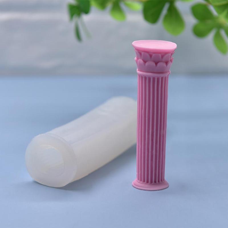 Roman Column Shaped Candle Mold, Silicone Candle Mold, DIY Candle Making Mold For Home Decor