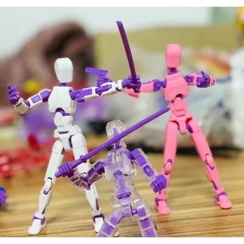 DIY toy upgrade version new color 10PCS T13 doll multi-joint activity, lucky 13 doll, multi-joint doll, table game enthusiasts doll free assembly splice