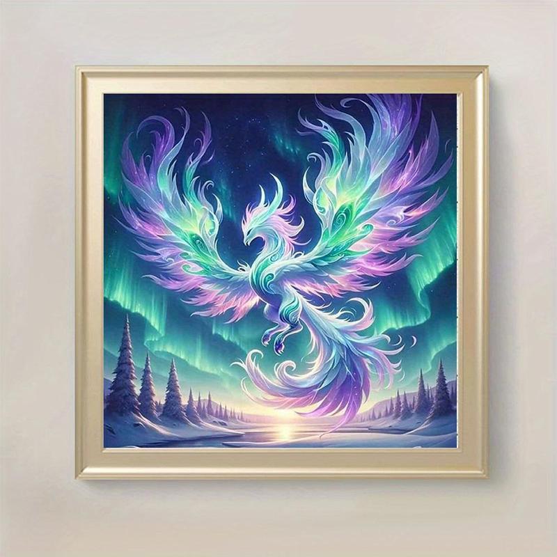 Phoenix Pattern DIY Diamond Arts Colorful Painting Kit without Frame, DIY 5D Diamond Arts Colorful Painting Kit, Wall Art Decor for Home Living Room