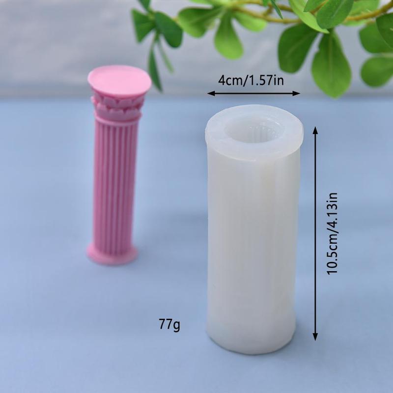 Roman Column Shaped Candle Mold, Silicone Candle Mold, DIY Candle Making Mold For Home Decor