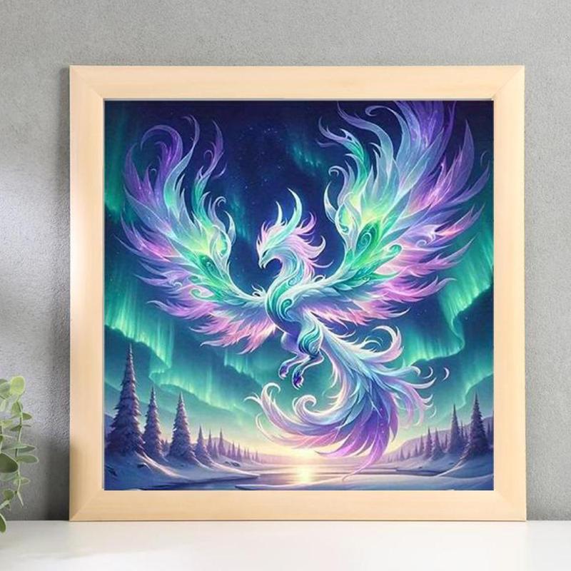 Phoenix Pattern DIY Diamond Arts Colorful Painting Kit without Frame, DIY 5D Diamond Arts Colorful Painting Kit, Wall Art Decor for Home Living Room