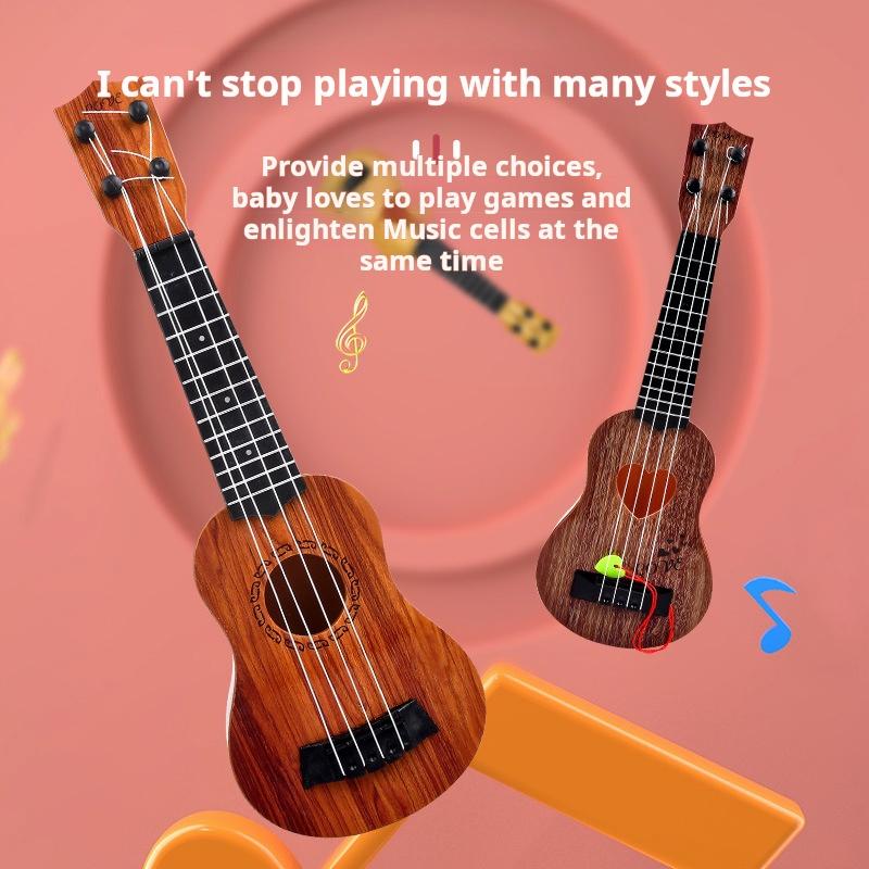 Youngsters' Ukulele Guitar Toy - Bright Pink Orange Blue, Durable PC Material, Educational Musical Instrument for Boys & Girls - Perfect Gift for Christmas, Halloween, Birthdays & Thanksgiving