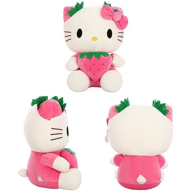 Kitty Plush Toys,Kawaii Cartoon Kitty Plush Doll Stuffed Animals Toy,Cute Kitty Cat Soft Plush Pillow Birthday Gifts for Girls