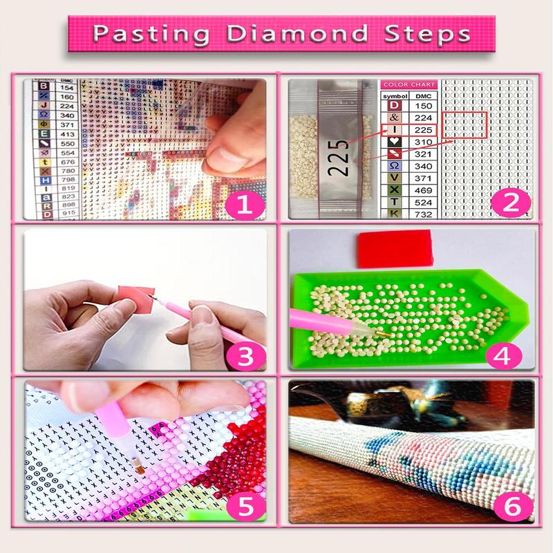 1 Set Diy Diamond Painting Kit Without Frame, Angel Pattern Diamond Painting, Diy Decor Painting For Bedroom Living Room Office