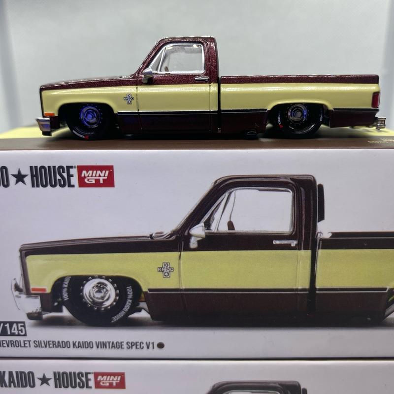 Kaido House Chevrolet Silverado C10 Brown 1:64 Model - Highly Detailed and Accurate