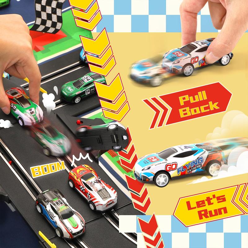 Toy Cars 24Pcs Race Cars Pull Back Cars Playsets with Storage Bags, Party Favors Prizes Fillers Bulk Gifts Car Game Treasure Chest