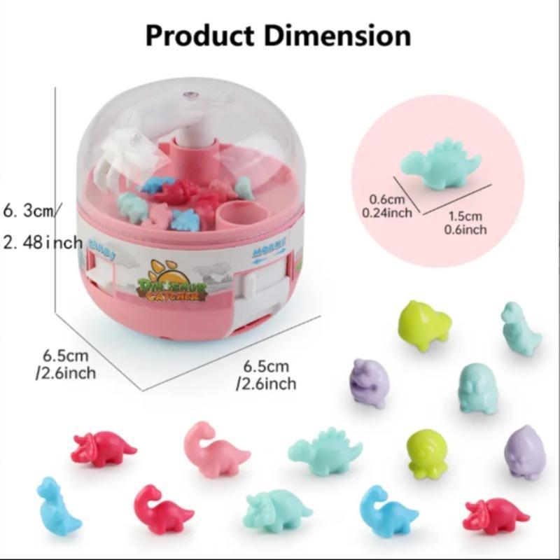 Mini Claw Machine Toy (1 Set), Simulated Claw Machine Toy with Mini Dinosaur Model, Pretend Play Toy