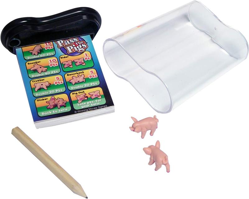 Pass The Pigs by Winning Moves Games USA, a Hilarious Pig Dice Game, Family Favorite for Over 40 Years, for 2 or more Players, Ages 7+ (1046)