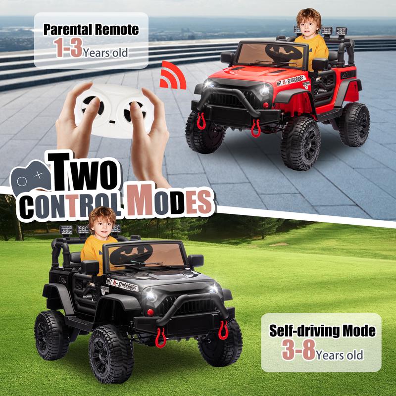 24V Kids Ride On Car W Parents Remote Control,400W Motor,Adjustable speed,USB,MP3,Music,Large display screen,Power Display,Belt for Kids Aged 3+. perfect halloween carro  de