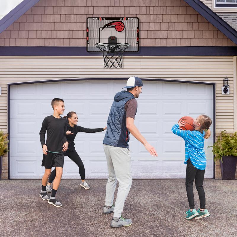 Toys Basketball Hoop Indoor, Mini Basketball Hoop with Scoreboard and Complete Accessories Over The Door Basketball Hoop Toys for Home and Office Door & Wall Basketball Toys Gifts for Kids Teens mini basketballhoop indoor basketball