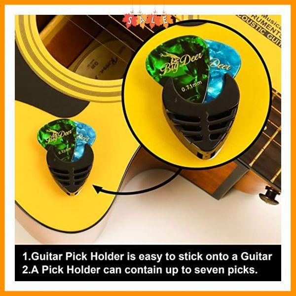 30 pack Celluloid Guitar Picks ，includes Thin,Medium, Heavy & Extra Heavy Picks Plectrums for Acoustic Guitar,Ukulele,Bass Wrapped in tin box