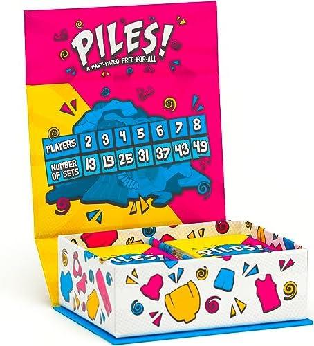 Piles – Card Games – Family Games – for Kids 8 and Up – Games for Adults – Family Game Night – Travel Games – Party Games – Memory Games – 10 Mins