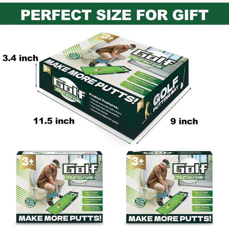 Toilet Golf Empty Box, Funny Prank-shaped Putting Green Hole Set Gag Gifts for Men, Cool White Elephant Gifts for Adults, Hilarious Prank Ideal Gifts Idea Present