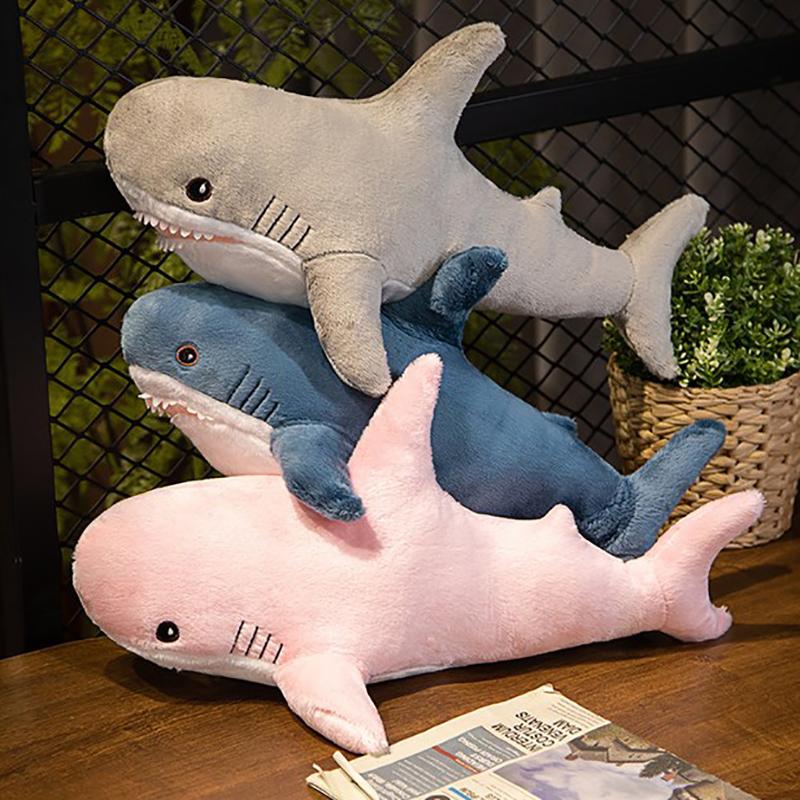 30cm Shark Plush Toy Soft Stuffed Animal Reading Pillow Birthday Gifts Cushion Doll Gift