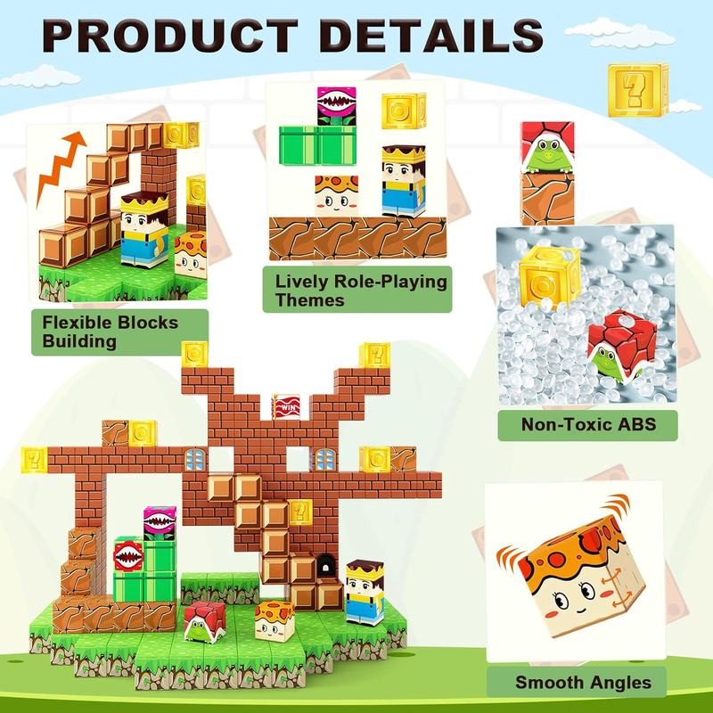 Black Friday Sale Soyee Building Blocks Magworld Buildable Game Elements Adventure Set STEM Christmas Toys