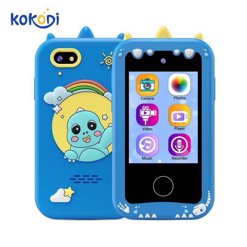 KOKODI Smartphone Toy, Birthday Gift Unicorn Toy, Touch Screen HD Dual Camera, Interactive phone toy, Travel Toy, Learning Educational Phone with 4GB SD Card, Birthday Gift