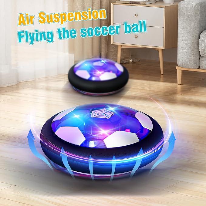 Kids Toys-LED Hover Soccer Ball-Air Power Training Ball for Indoor & Outdoor Play – Perfect Birthday or Christmas Gift for Boys Ages 3-12 with LED Lights