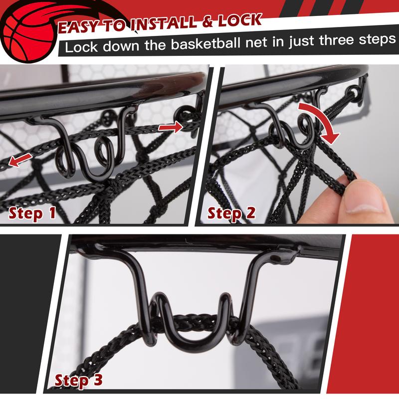 Toys Basketball Hoop Indoor, Mini Basketball Hoop with Scoreboard and Complete Accessories Over The Door Basketball Hoop Toys for Home and Office Door & Wall Basketball Toys Gifts for Kids Teens mini basketballhoop indoor basketball