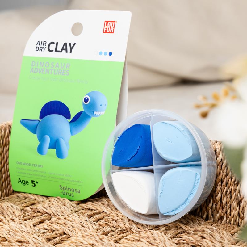 12 Boxes Air DIY Clay with Tutorial, Animals Dinosaur Space Adventures - Air Dry Clay, Soft & Ultra Light, DIY Craft Easy to use, Modeling Clay, Black Friday, Cyber Monday, Christmas Gifts for Children