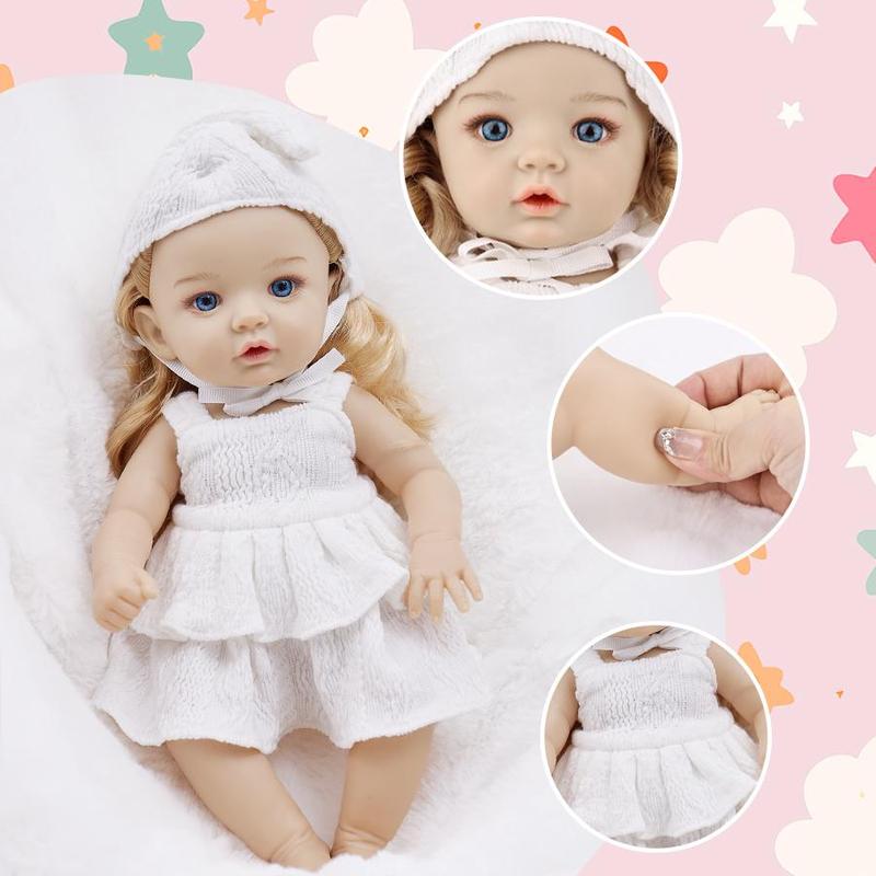 12 Inch Teenager Doll, Cute Soft Doll with Clothes, Lifelike Newborn Doll, Doll Toy Birthday Gift for Girls & Boys