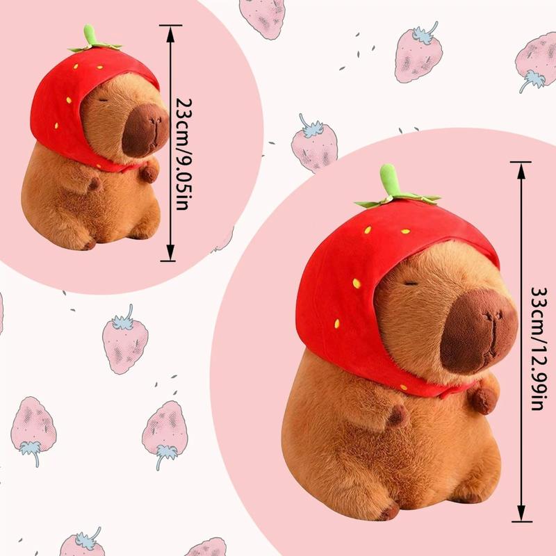 Capybara plush toys, cute simulated plush toys, soft animal decoration for family sofa and bed, pet plush, bedroom decoration