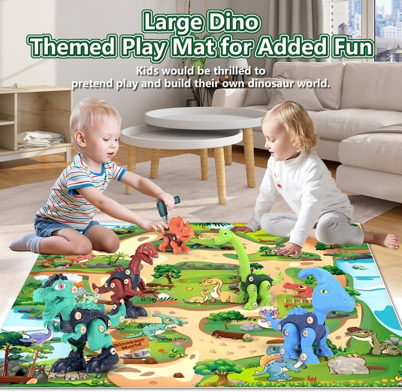 Kids Building Dinosaur Toys - Boys STEM Take Apart Construction Set Educational Dino Kit Play Set Easter Party Favors Christmas Birthday Gifts for Toddler Girls Age 3 4 5 6 7 8 + Year Old