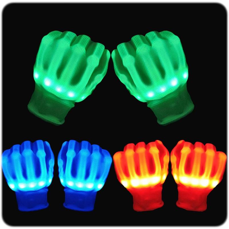 LED Gloves Toys for Light Up Gloves for , Easter Gift Cool Fun Toys for