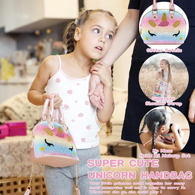 Unicorn Design Makeup Toy, 1 Set Washable Makeup Toy, Pretend Play Makeup Toy, Birthday Gift