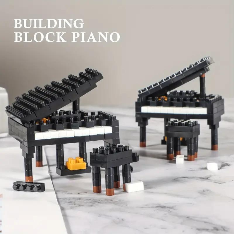 Mini Piano Design Building Block Toy, 126pcs box Creative Music Instrument Model, Musician's Creative Music Home Decoration Ornament