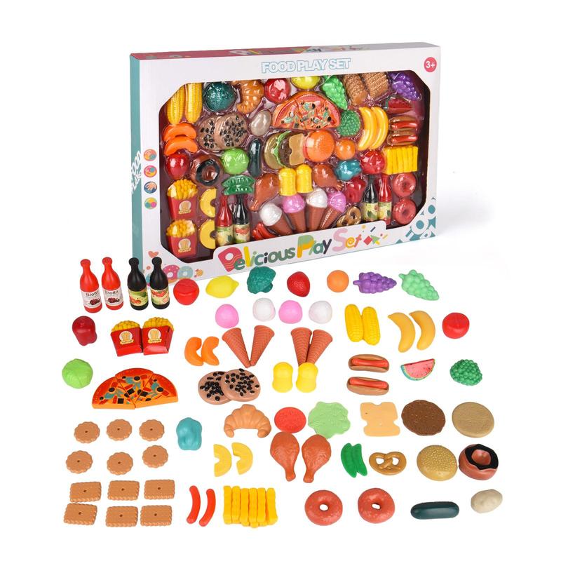 90 pcs Pizza Set Pretend Play Food Sets