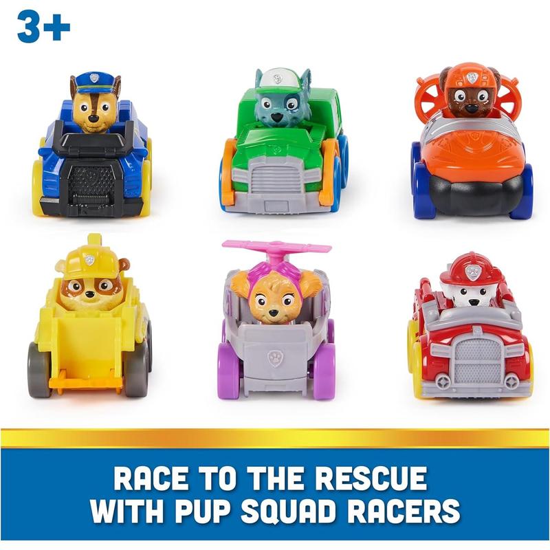 Paw Patrol: Pup Squad Racers, 6-Piece Vehicle Gift Set, Kids Toys for Boys & Girls Ages 3 and Up