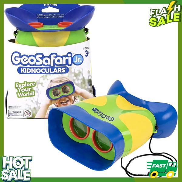 Educational Insights GeoSafari Jr. Kidnoculars - Binoculars for Ages 3+, STEM and Outdoor Toys for Toddlers, Gifts for Toddlers, Stocking Stuffers