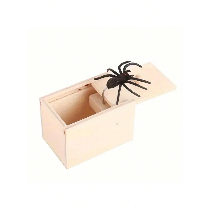 Wooden Spider Prank Box - Handmade Joke Box Perfect For, Christmas Gifts, Xmas,Gift Box,Xmas Gifts,Christmas,Halloween,Prank,Christmas,Gift,Prank