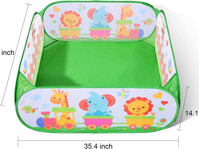 Toddler Ball Pit, Large Pop Up Animal Ball Pits, Play Tent for Babies Toddlers Boy Girls 1, 2, 3 Years Old for balls are not included