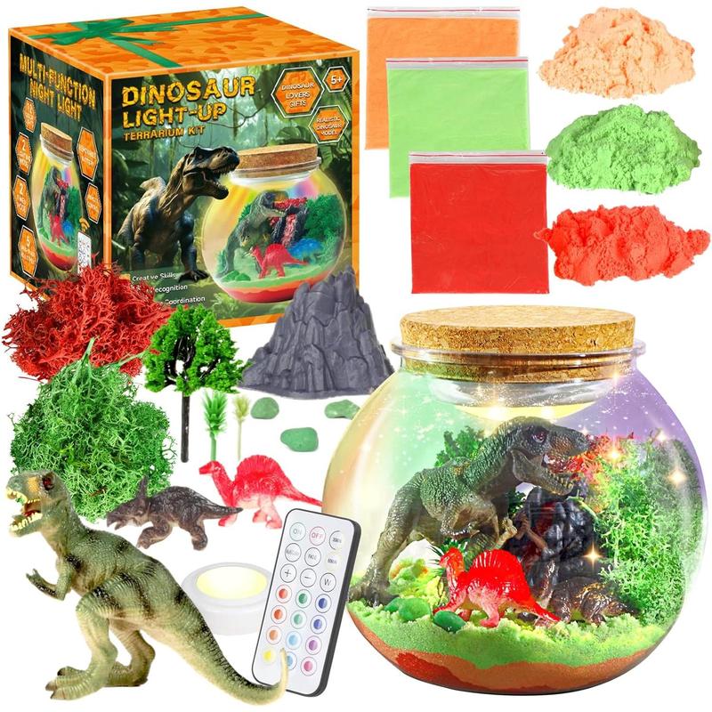 Unicorn Terrarium Crafts Kit for Kids-LED Night Light Up & Remote Unicorn Birthday Gifts Toys for Girls Ages5 6 7 8 9 10 Year Old-Christmas Gifts for Girls