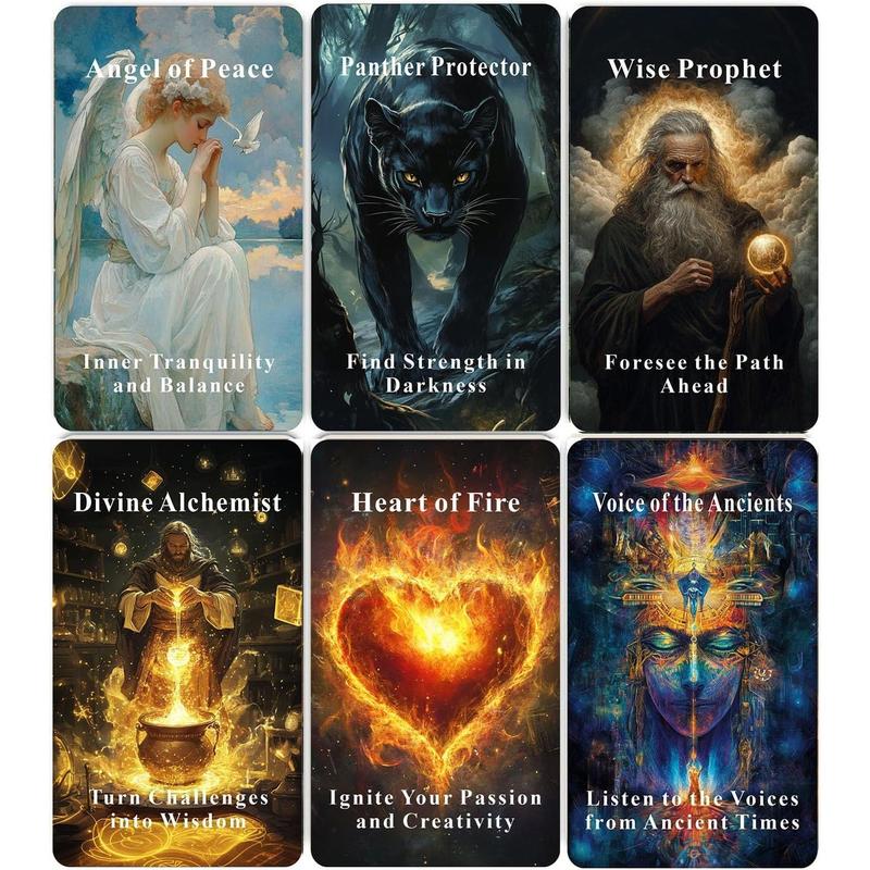 Bowen Angels Ancestors Oracle Cards Deck, Spiritual Guidance Oracle Cards for Beginners, Wisdom from Angels and Ancestors, Oracle Deck for Inner Growth and Cosmic Connection