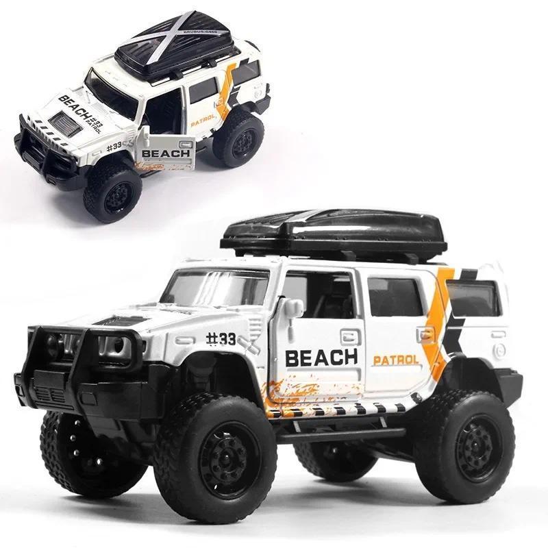 Alloy off-road vehicle model opens the door children toy car boy cake decoration