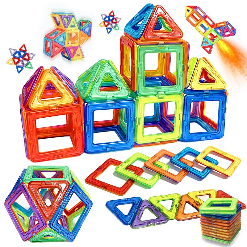 Magnetic Building Blocks (1 Set), Multicolor Learning Educational Constructor Set, Birthday Gifts for Boys & Girls, Kids Toys, Thanksgiving Christmas Gift Set