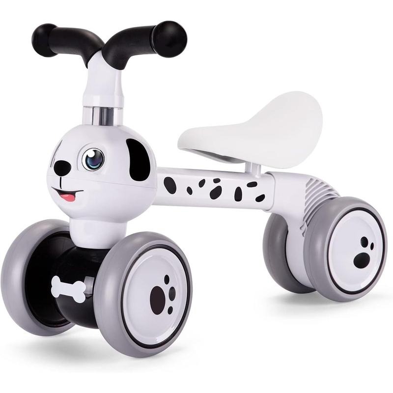 Baby Balance Bike Toys for 1 Year Old, Birthday Gifts for Boys and Girls, Silent Wheels  Non-Pedal Baby Walker Riding Toys for 10-36 Months Toddlers, Kids First Bike Gifts Spotty Dog