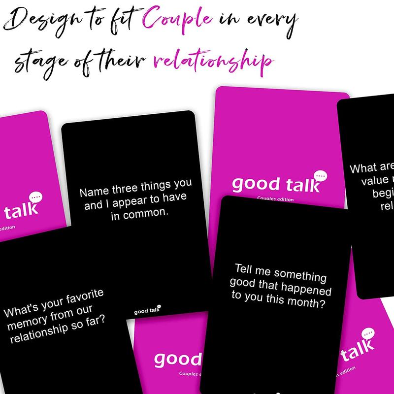 Couples Games - Conversation Starter Questions for Great Relationships - Fun Conversation Cards Game for Couples – To Explore & Deepen Connections with your Partner - Perfect Romantic Gift for Couples