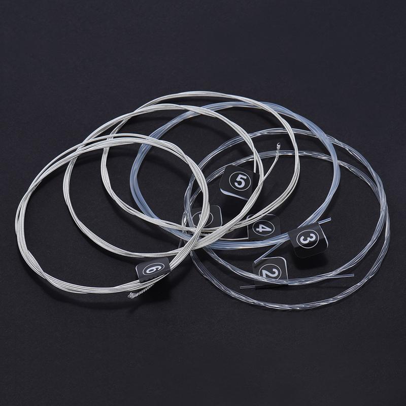 Orphee NX36 Nylon Classical Guitar Strings 6pcs Full Set Replacement (.028-.043) Nylon Core Silver Jacketed Wire Normal Tension