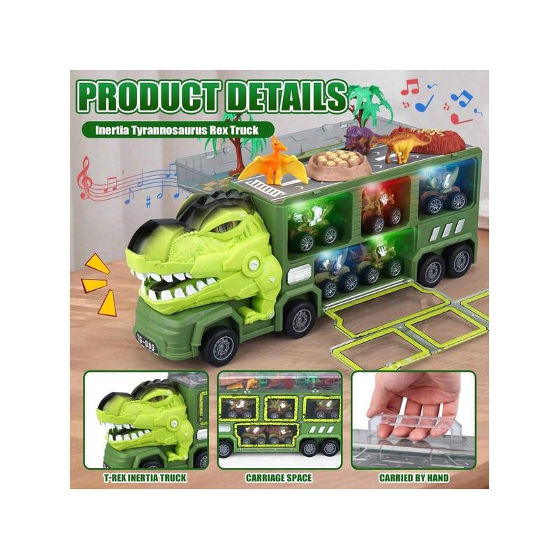 Dinosaur Toys Truck For Kids 3-5 Years, Tyrannosaurus Dinosaur Truck Toy With 8 Dino Figures, Transport Cars, Activity Play Mat, Dinosaur Eggs For Kids Toddle Boys Girls(T-Rex Dino),Toys For Boys,Boy Toys,Boys Toys,Christmas Toys & Gifts