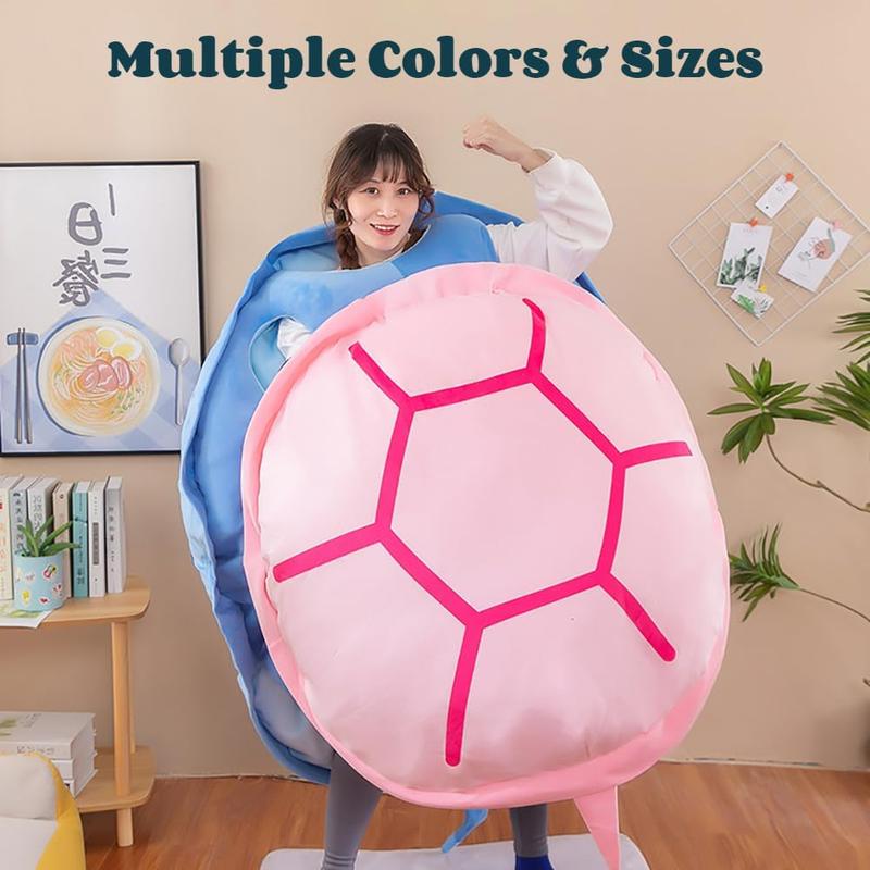 40 in Giant Wearable Turtle Shell Pillow Adult-Big Wearable Turtle Shell Plush,Funny Halloween Dress Up,Cuddly Body Pillow for Girls Boys