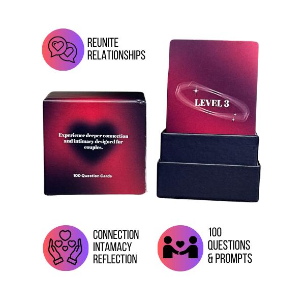 Thoughtful Card Game for Couples – 100 Questions & Prompts for Fun & Engaging Couples' Game for Deep Conversations and Bonding fun couple game fun party drinking card