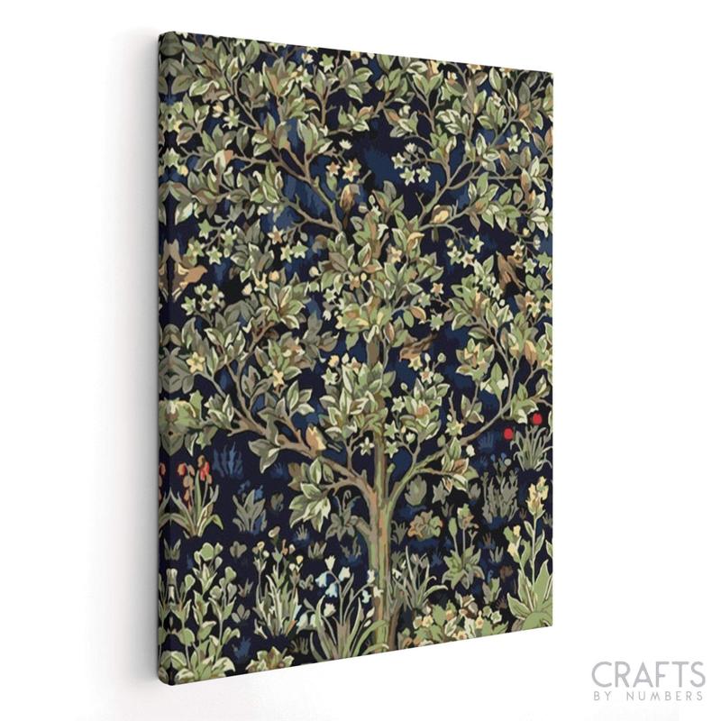 Crafts by Numbers Tree of Life - William Morris Paint by Numbers Kit for Home Decor