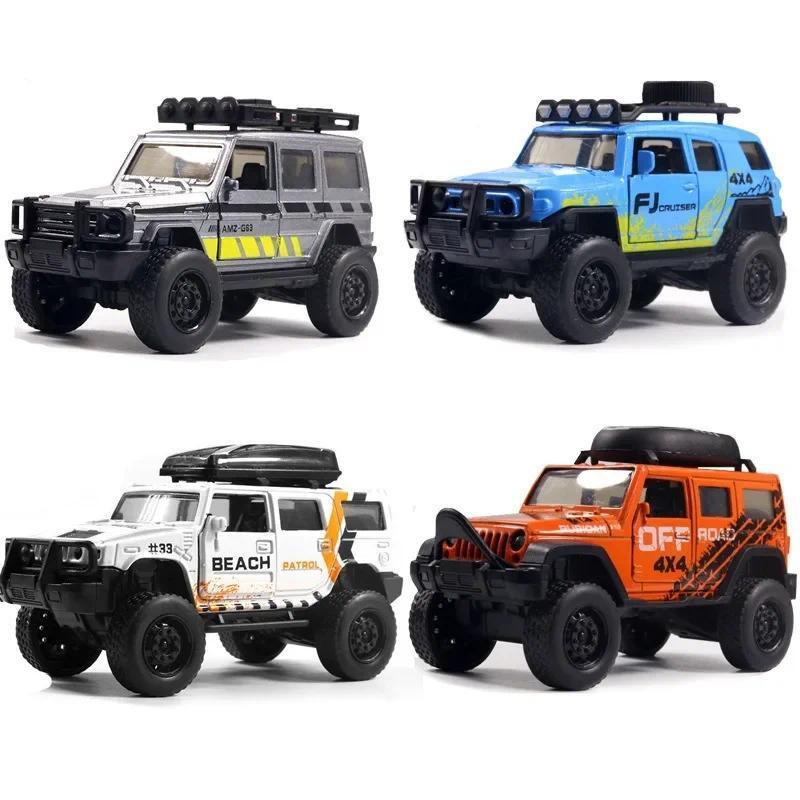 Alloy off-road vehicle model opens the door children toy car boy cake decoration