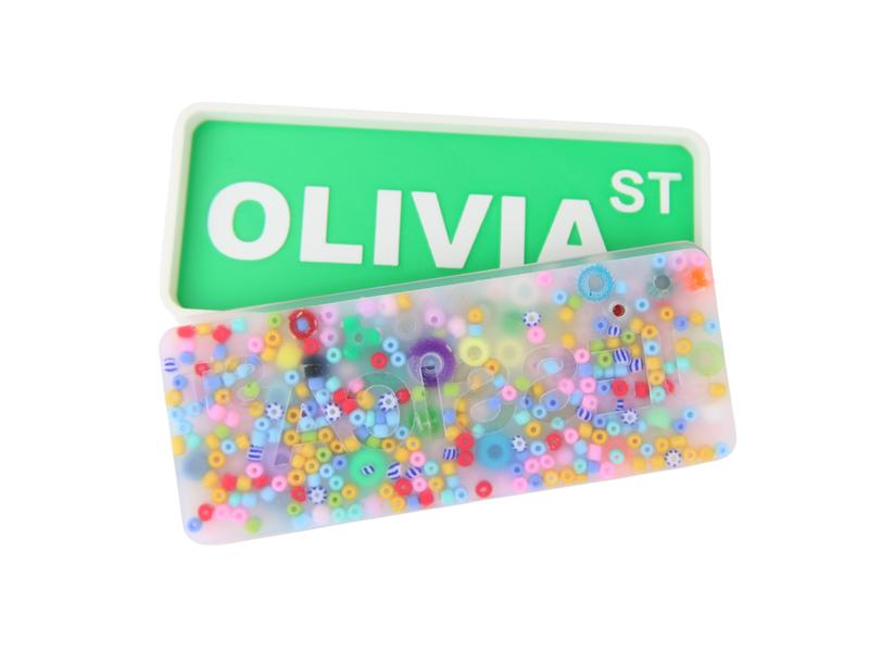 PERSONALIZED Street name - Picky Party Pad and Tray - Satisfy Your Urge to Pick, Pop and Peel Stress-Free! Anxiety Relief