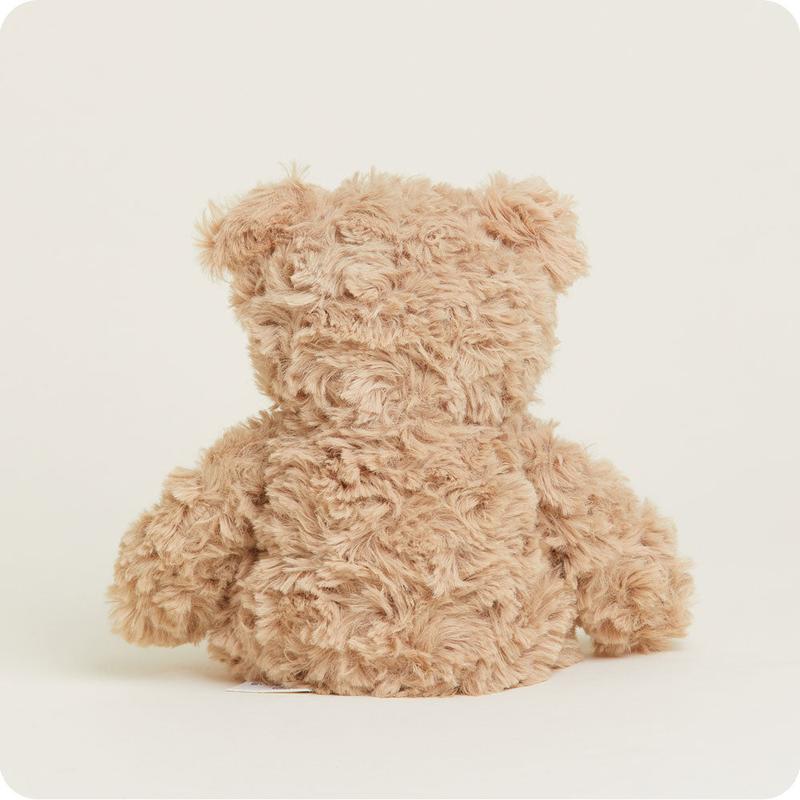 Brown Curly Bear Warmies Junior