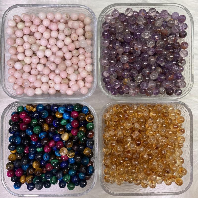 High Quality 8mm Round Crystal Beads For Bracelets DIY (50 beads in each serving)